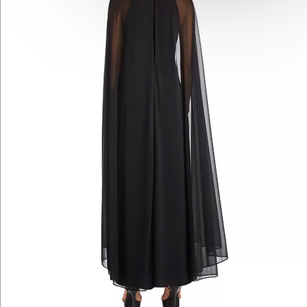 Embellished Cape Dress